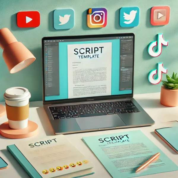 Script templates printables for content creation
